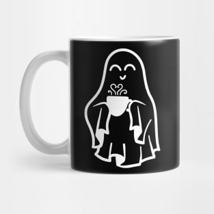 Ghost Drinking Coffee Mug